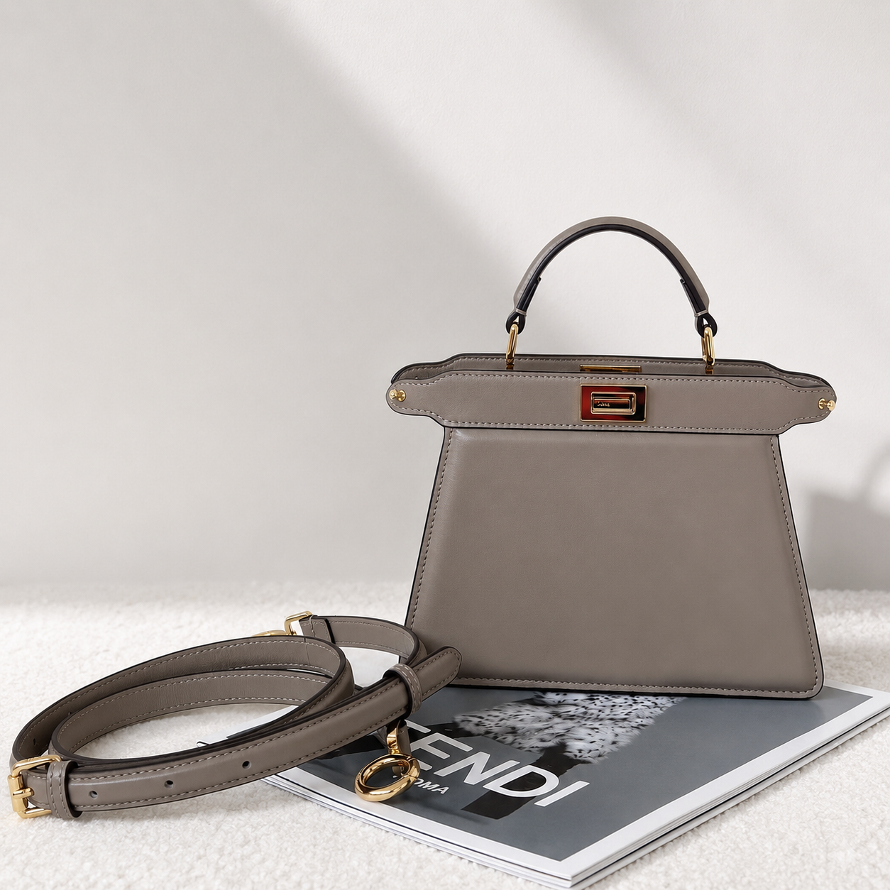 Fendi – Peekaboo Petite Grey